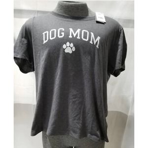 Dog Mom Short Sleeve Graphic T-Shirt * Gray Casual-Chic Wardrobe Essential WTS12